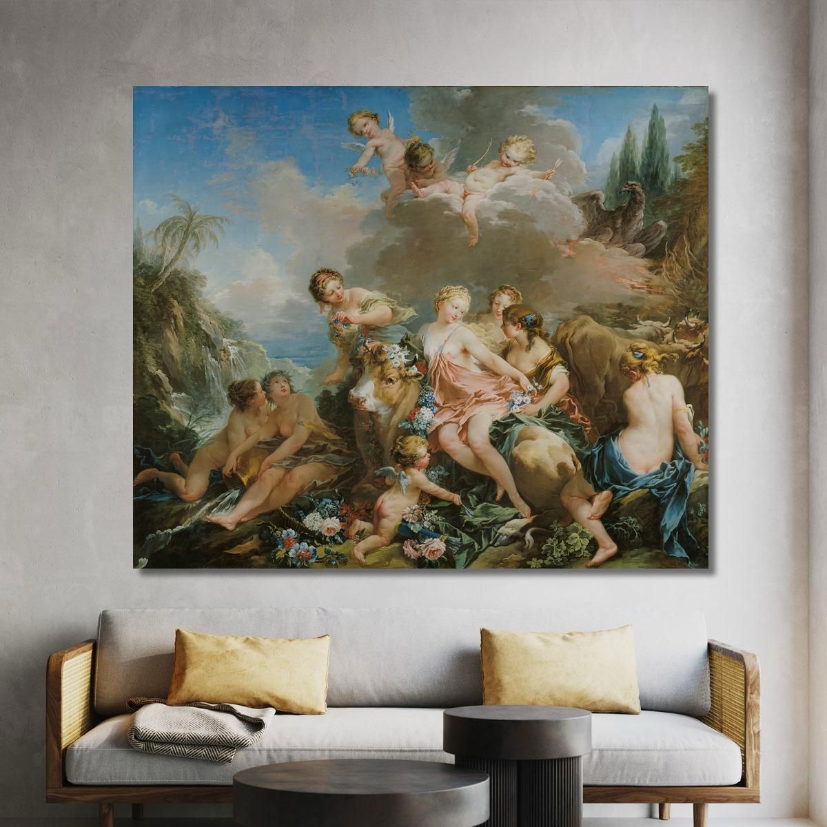 The Rape Of Europa François Boucher fbc97 canvas print 