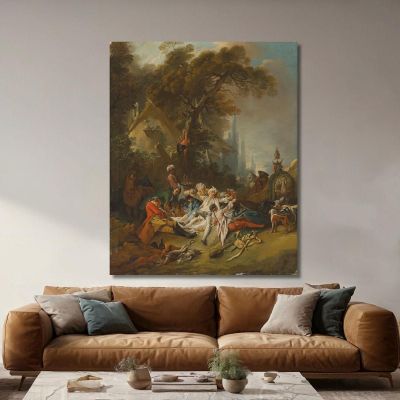 The Rest On The Hunt François Boucher fbc98 canvas print 