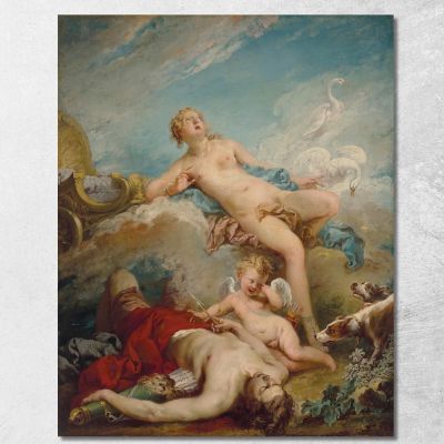 Venus Discovering The Dead Adonis François Boucher fbc108 canvas print 