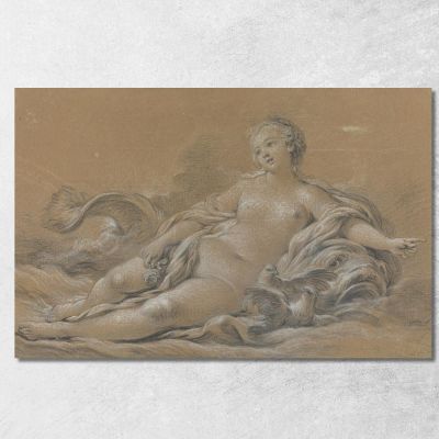 Venus Reclining On A Dolphin François Boucher fbc110 canvas print 