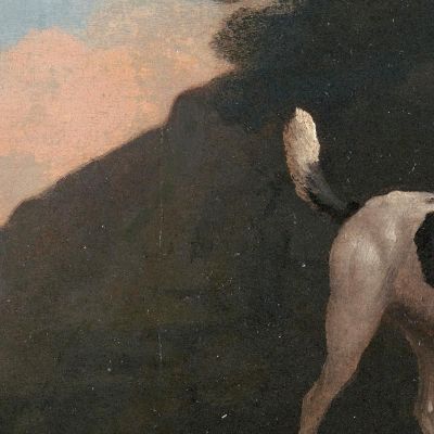 Foxhound George Stubbs gst16 canvas print