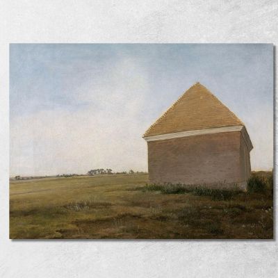 Newmarket Heath With The King'S Stables Rubbing House At The Finish Of The Beacon Course 1765 George Stubbs gst31 canvas print 