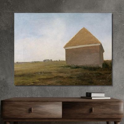Newmarket Heath With The King'S Stables Rubbing House At The Finish Of The Beacon Course 1765 George Stubbs gst31 canvas print 