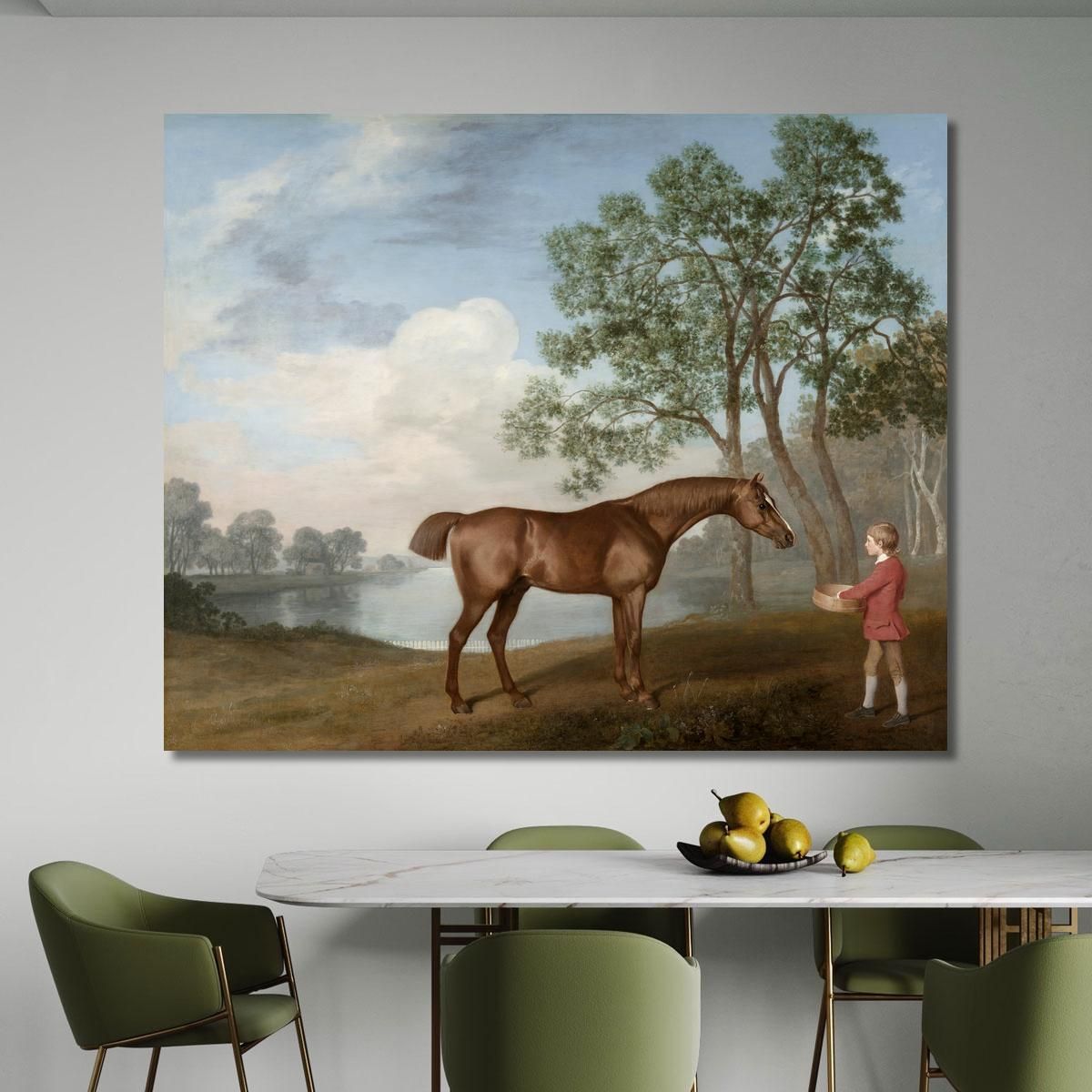 Pumpkin With A Stable-Lad 1774 George Stubbs gst34 canvas print 