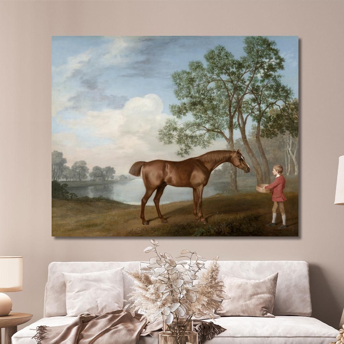 Pumpkin With A Stable-Lad 1774 George Stubbs gst34 canvas print 