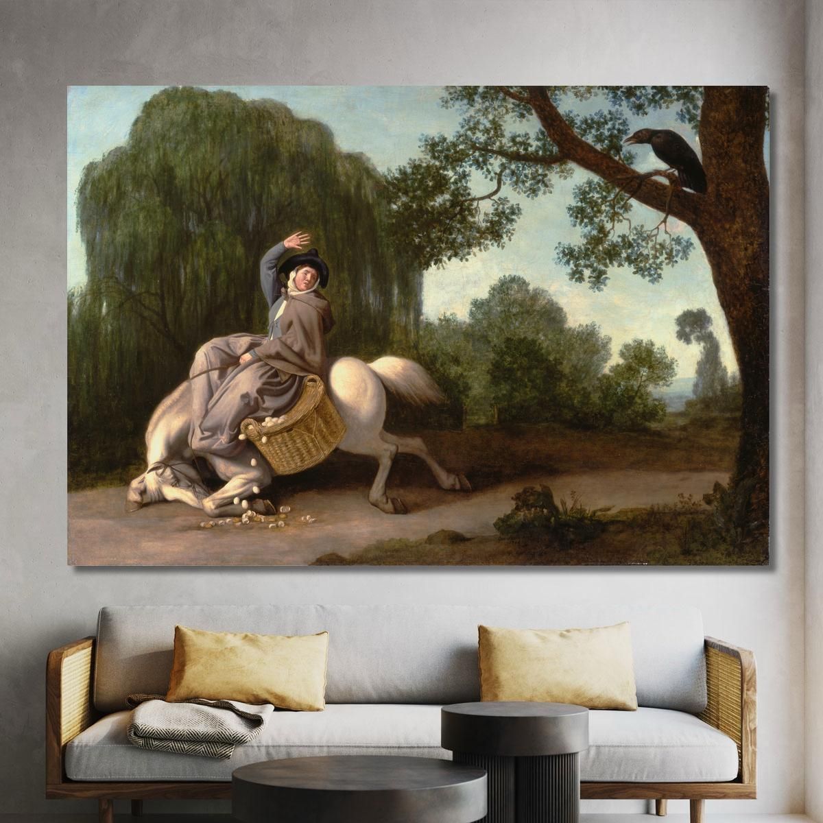 The Farmer'S Wife And The Raven George Stubbs gst40 canvas print 