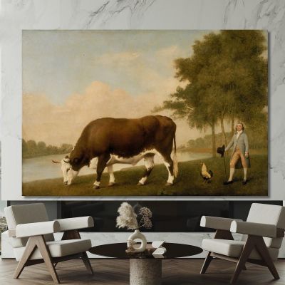 The Lincolnshire Ox George Stubbs gst41 canvas print 