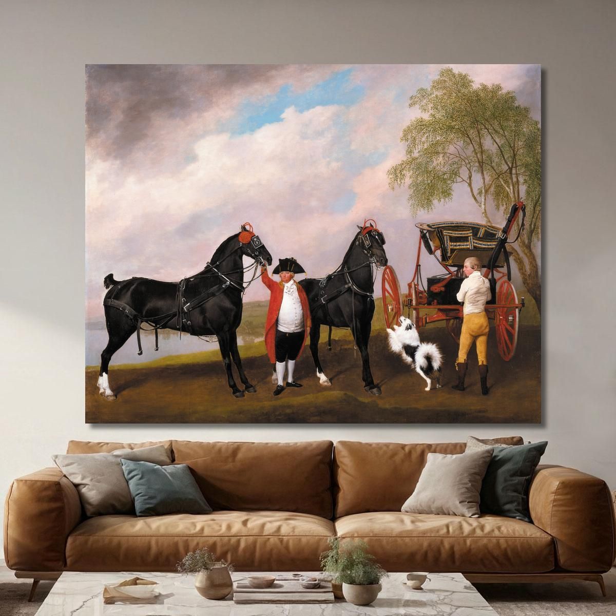 The Prince Of Wales'S Phaeton George Stubbs gst42 canvas print 