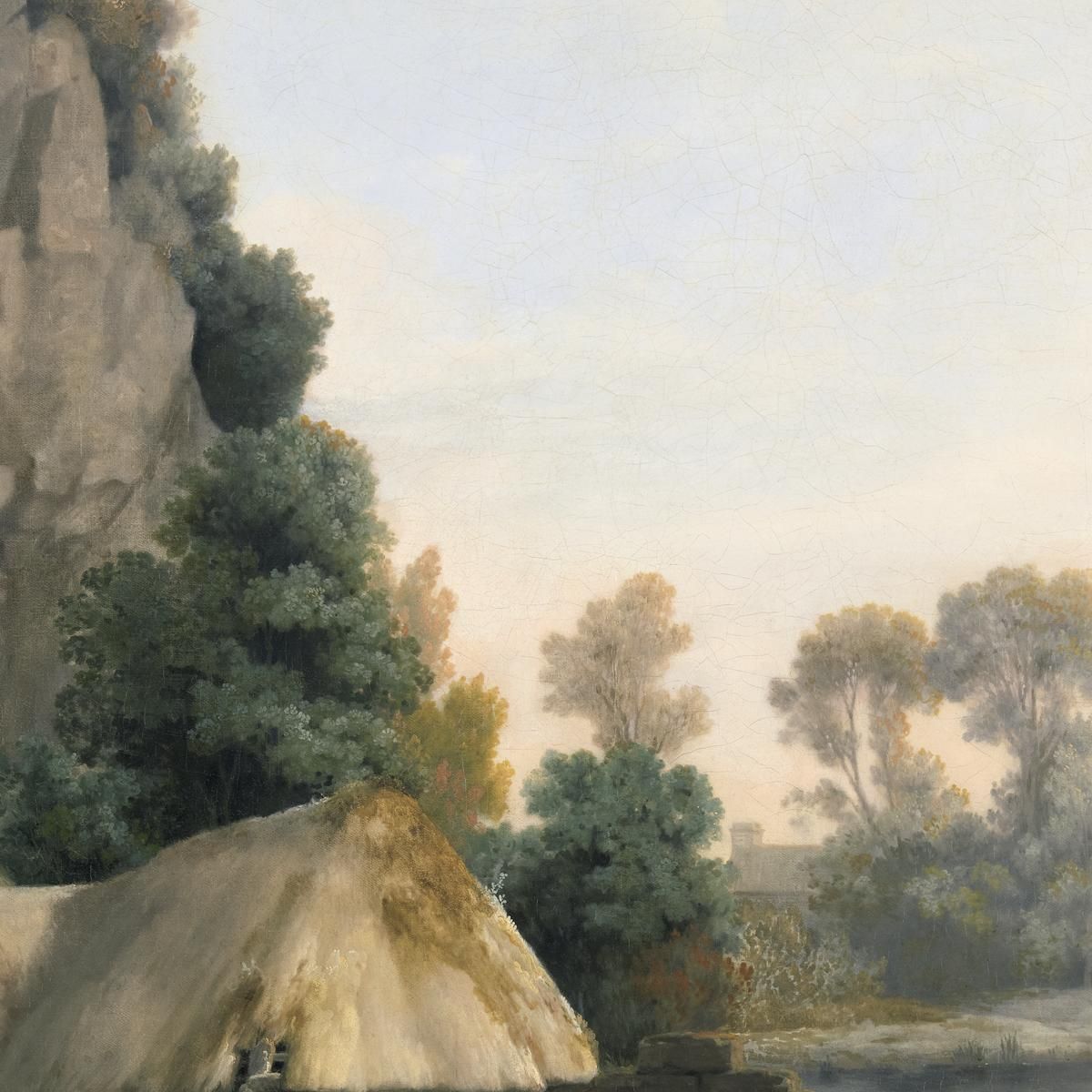 Two Gentlemen Going A Shooting With A View Of Creswell Crags Taken On The Spot George Stubbs gst48 canvas print