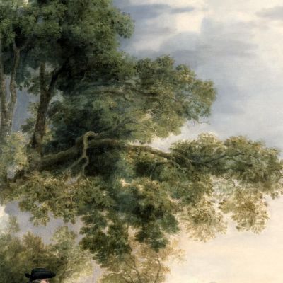 Two Gentlemen Shooting George Stubbs gst50 canvas print