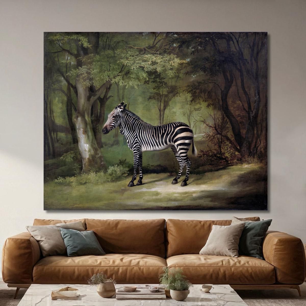 Zebra 1763 George Stubbs gst57 canvas print 
