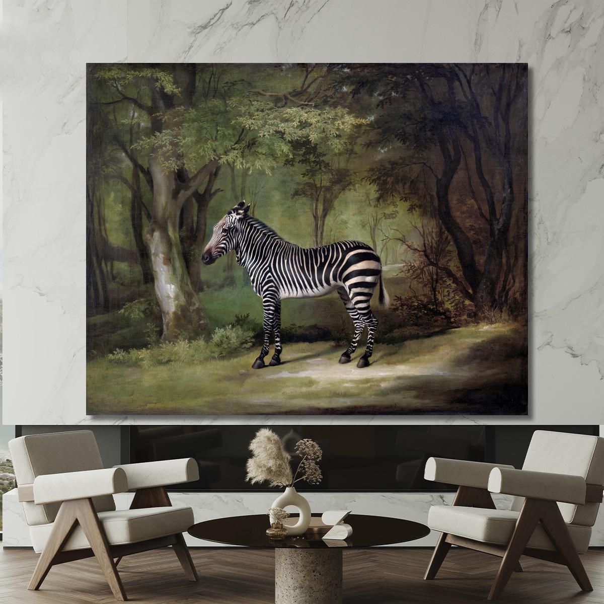 Zebra 1763 George Stubbs gst57 canvas print 