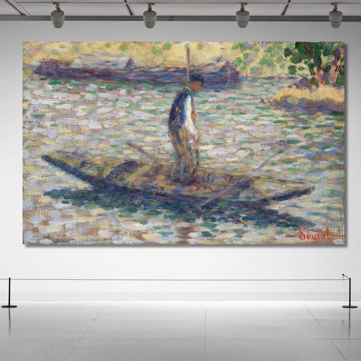 A Fisherman Georges Seurat gsr1 canvas print 