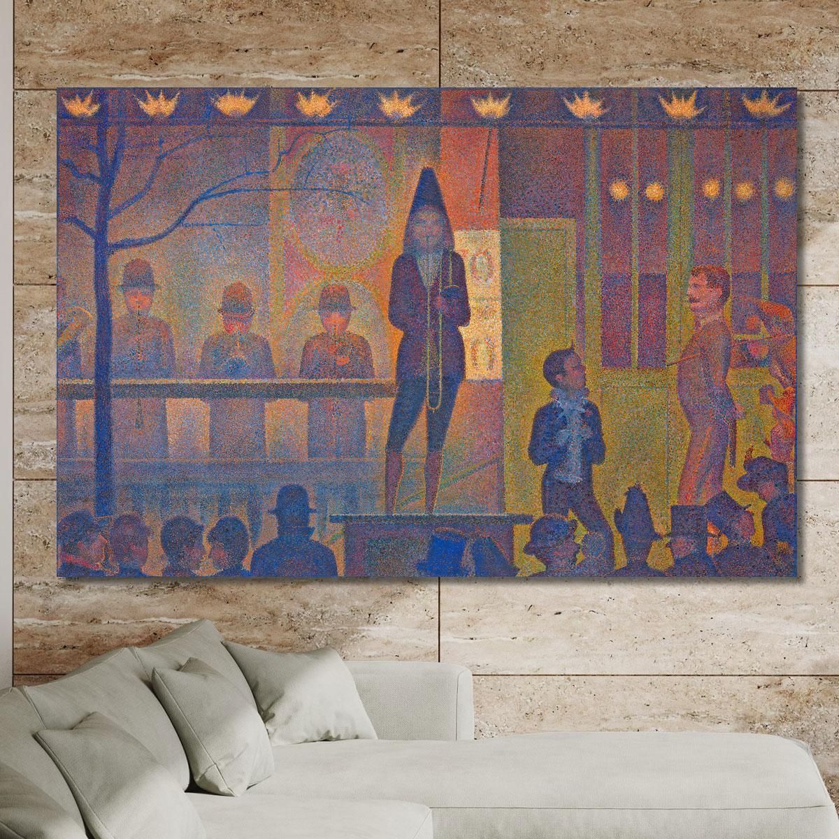 Circus Sideshow Parade De Cirque Georges Seurat gsr12 canvas print 