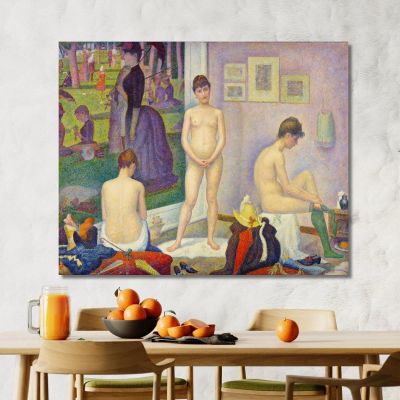 Models Poseuses Georges Seurat gsr21 canvas print 