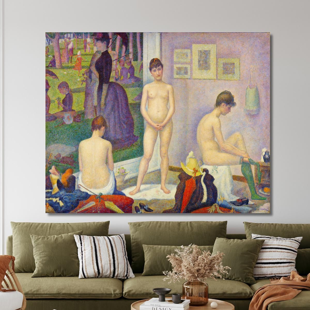 Models Poseuses Georges Seurat gsr21 canvas print 