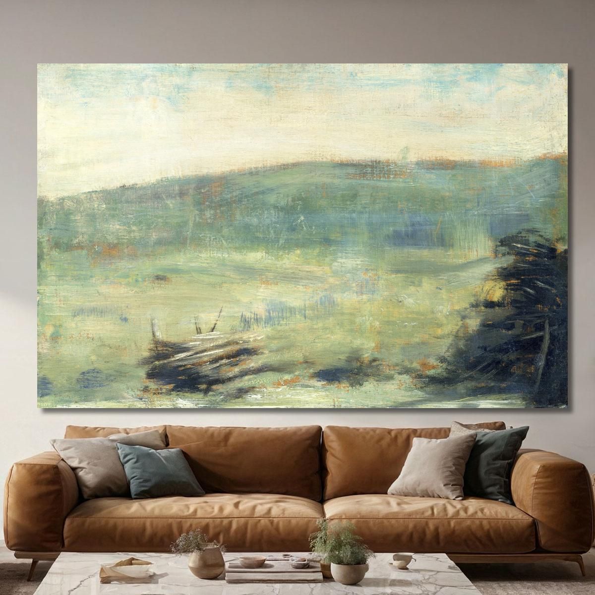 Landscape At Saint-Ouen Georges Seurat gsr24 canvas print 