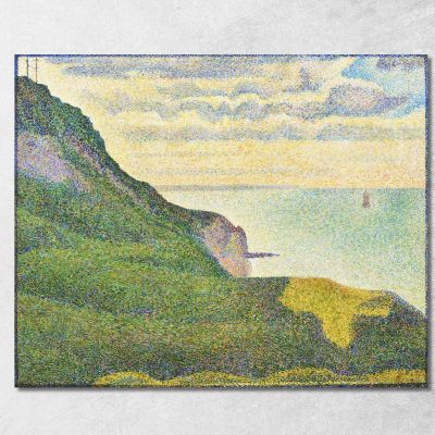 Seascape At Port-En-Bessin Normandy Georges Seurat gsr26 canvas print 