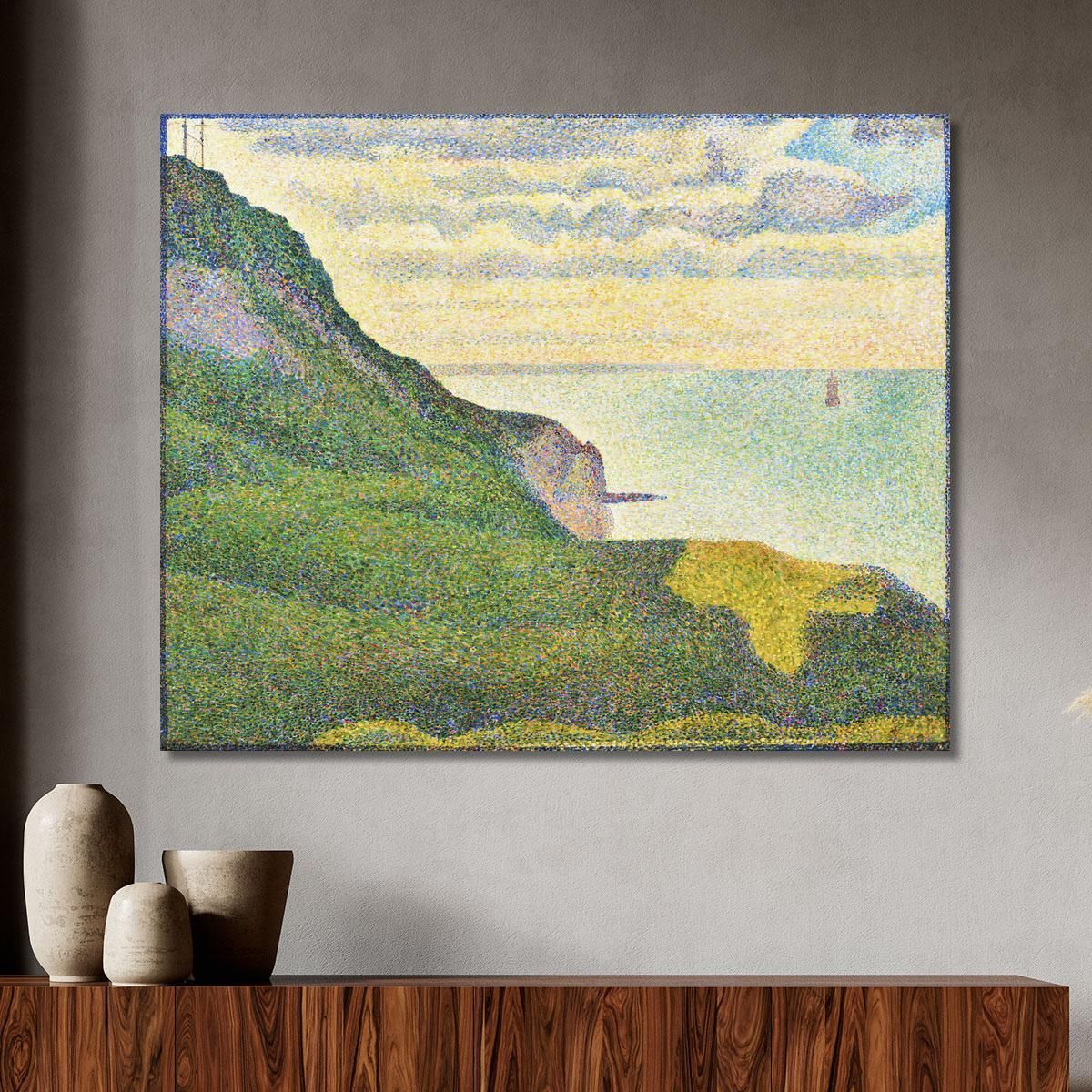 Seascape At Port-En-Bessin Normandy Georges Seurat gsr26 canvas print 