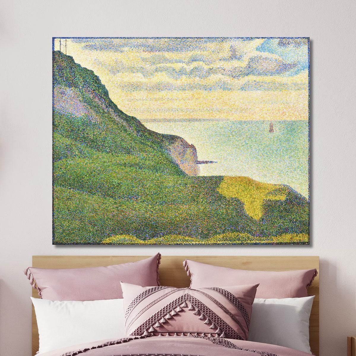 Seascape At Port-En-Bessin Normandy Georges Seurat gsr26 canvas print 