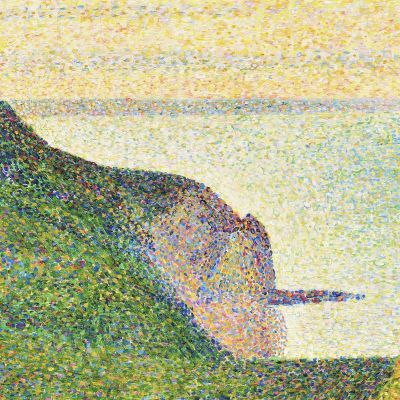 Seascape At Port-En-Bessin Normandy Georges Seurat gsr26 canvas print