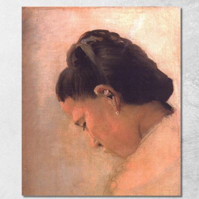 Head Of A Young Girl Georges Seurat gsr33 canvas print 