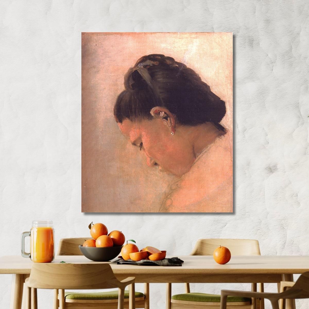 Head Of A Young Girl Georges Seurat gsr33 canvas print 