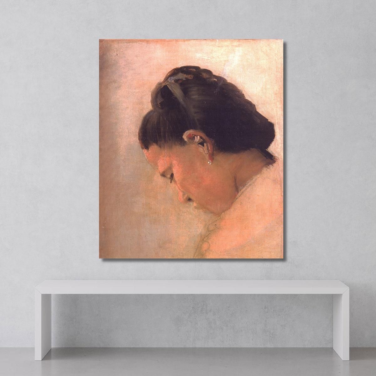 Head Of A Young Girl Georges Seurat gsr33 canvas print 