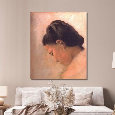 Head Of A Young Girl Georges Seurat gsr33 canvas print 