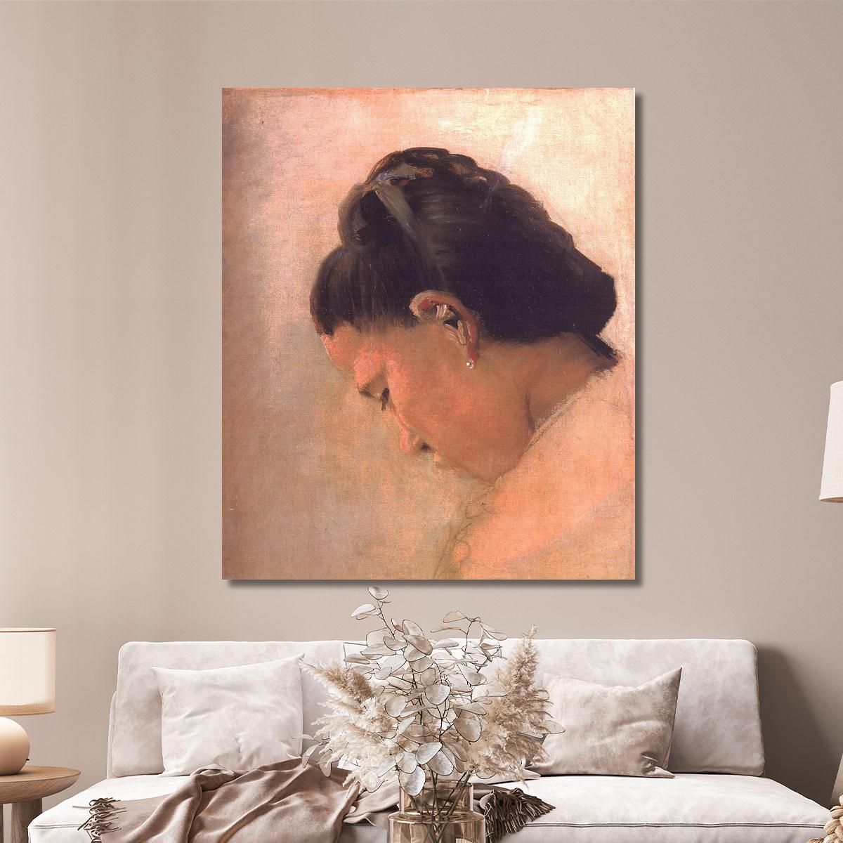Head Of A Young Girl Georges Seurat gsr33 canvas print 
