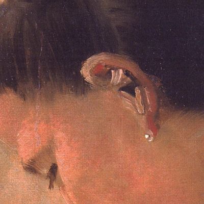 Head Of A Young Girl Georges Seurat gsr33 canvas print