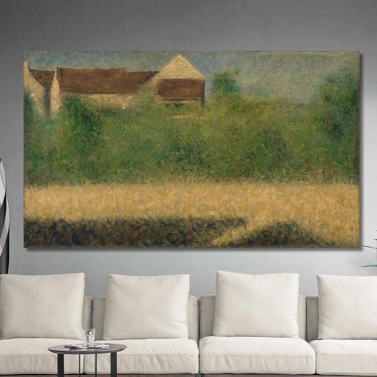 Houses And Garden Georges Seurat gsr37 canvas print 