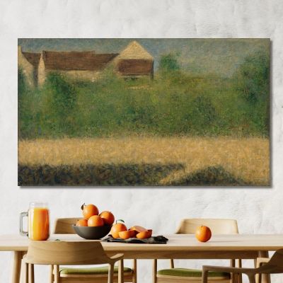 Houses And Garden Georges Seurat gsr37 canvas print 