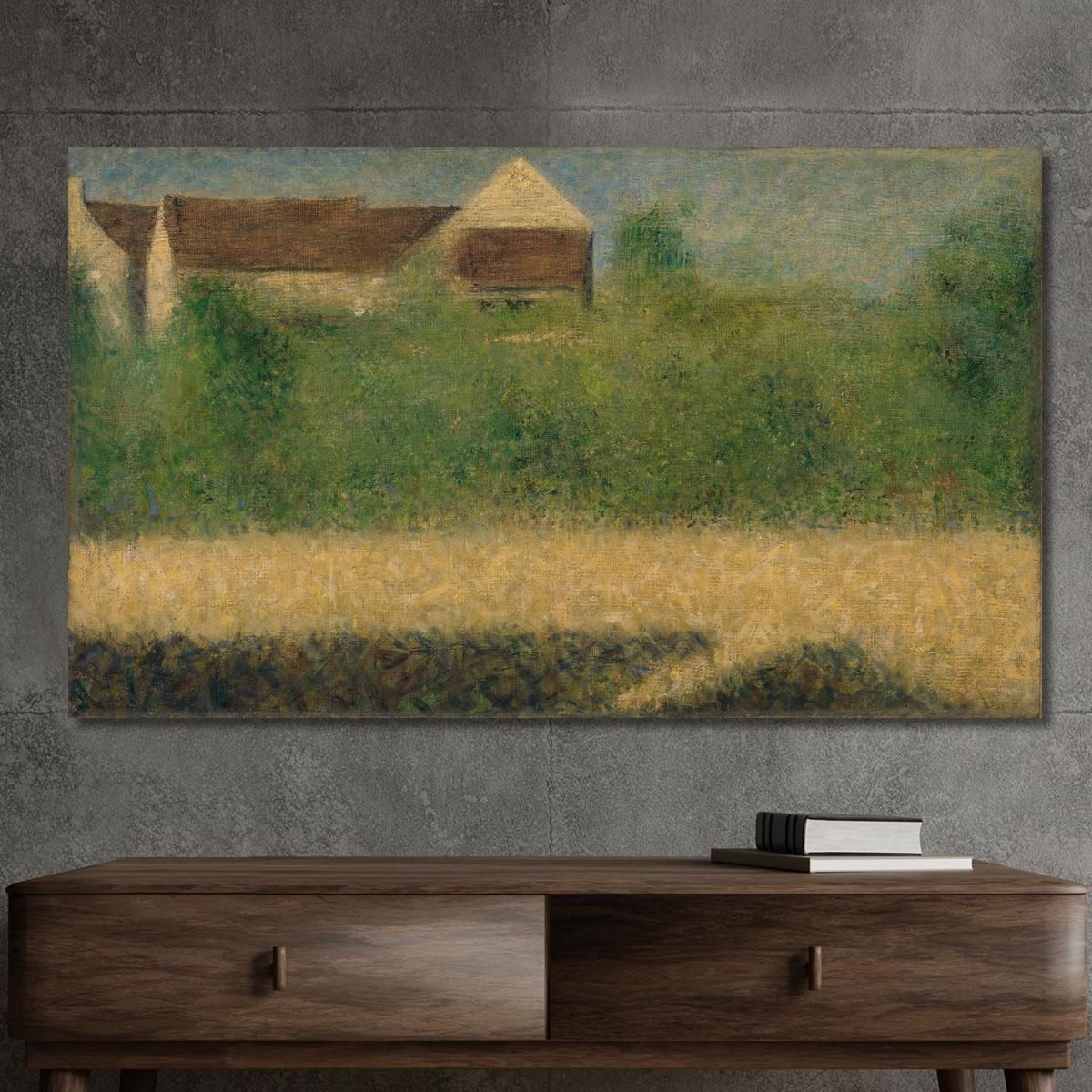 Houses And Garden Georges Seurat gsr37 canvas print 
