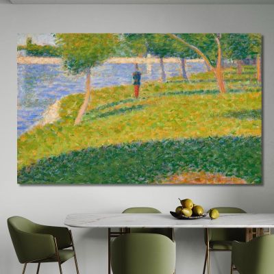 The Saint-Cyrien Georges Seurat gsr42 canvas print 