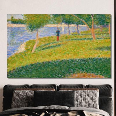 The Saint-Cyrien Georges Seurat gsr42 canvas print 