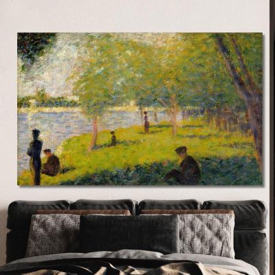 Study For A Sunday On La Grande Jatte Georges Seurat gsr61 canvas print 