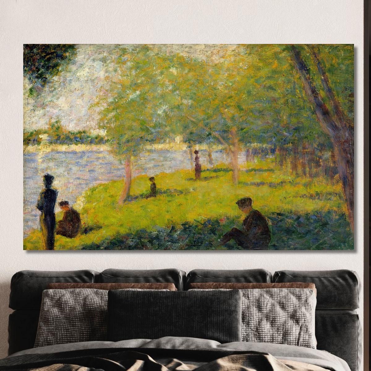 Study For A Sunday On La Grande Jatte Georges Seurat gsr61 canvas print 