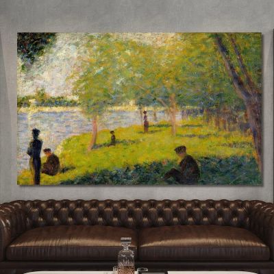 Study For A Sunday On La Grande Jatte Georges Seurat gsr61 canvas print 