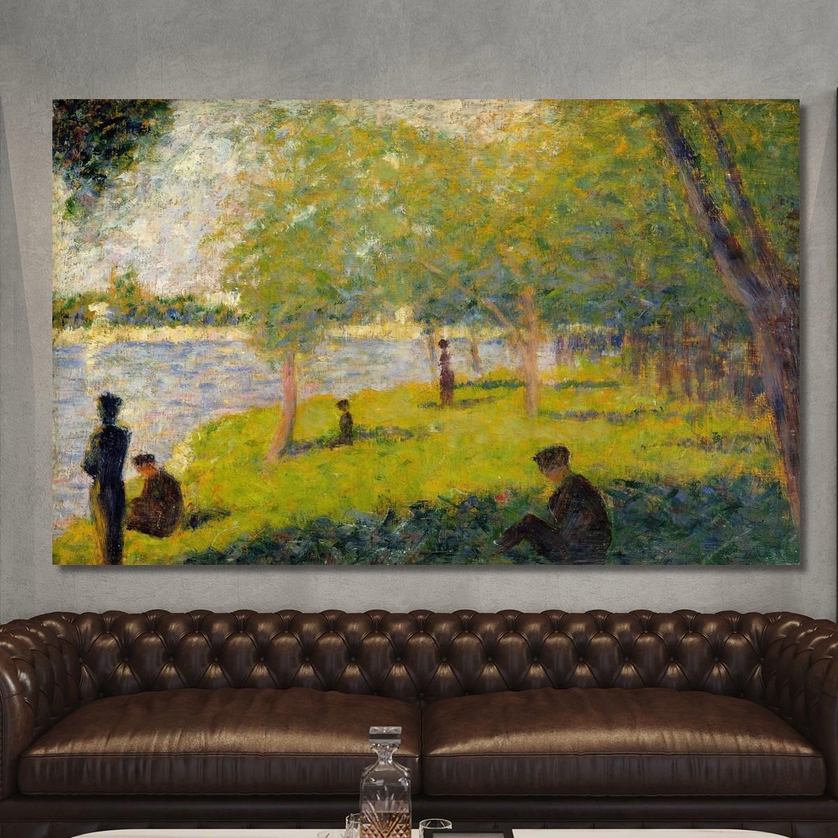 Study For A Sunday On La Grande Jatte Georges Seurat gsr61 canvas print 