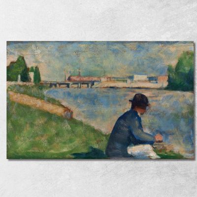 Study For Bathers At Asnières Georges Seurat gsr62 canvas print 
