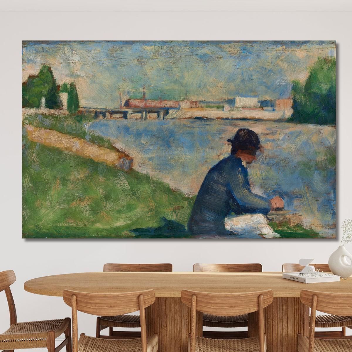 Study For Bathers At Asnières Georges Seurat gsr62 canvas print 