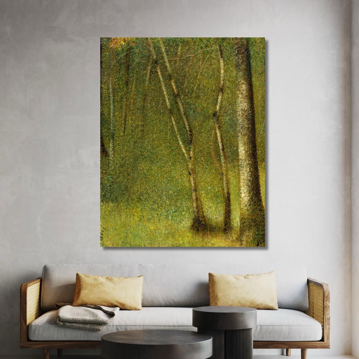 The Forest At Pontaubert Georges Seurat gsr70 canvas print 