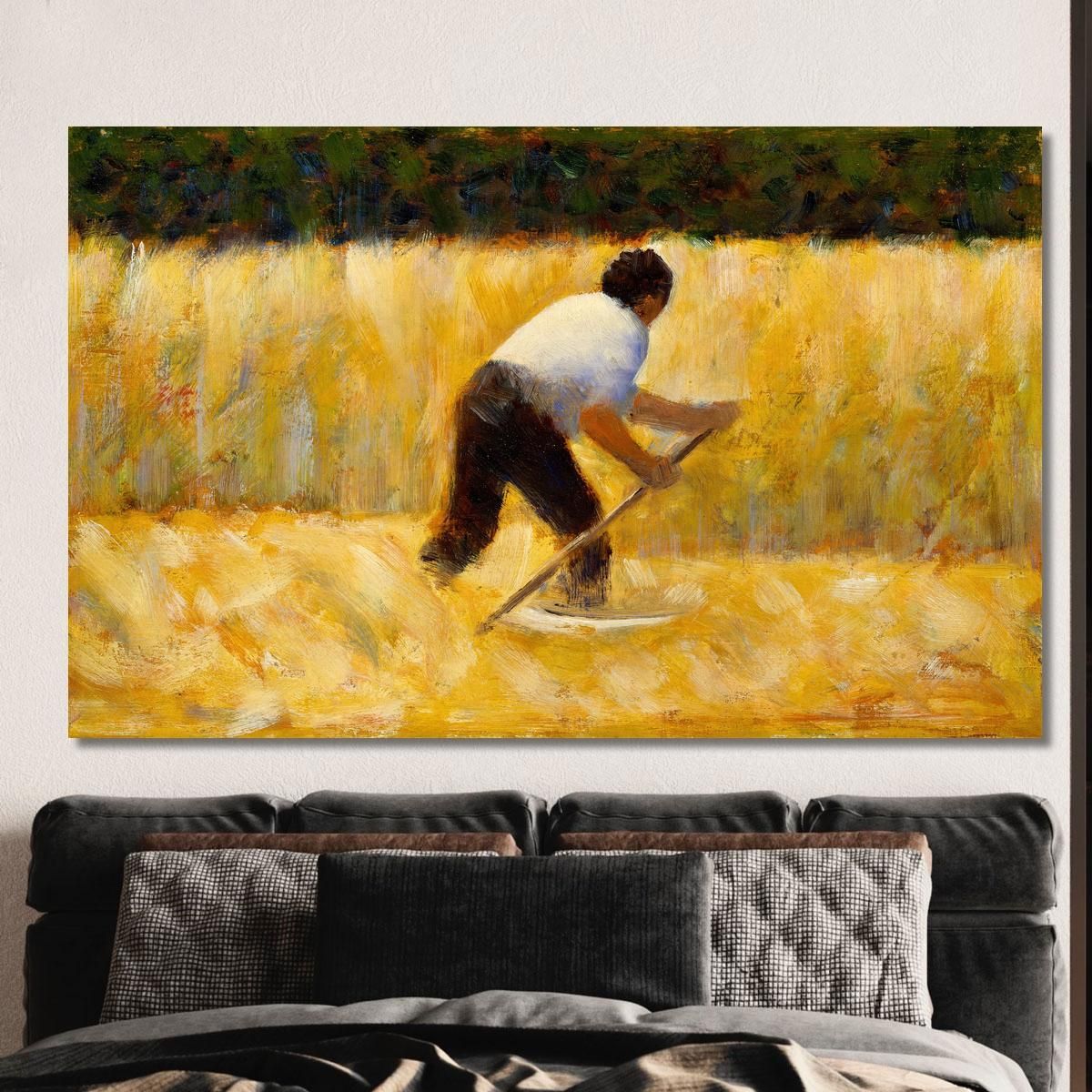 The Mower Georges Seurat gsr77 canvas print 
