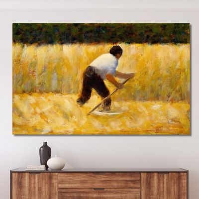 The Mower Georges Seurat gsr77 canvas print 