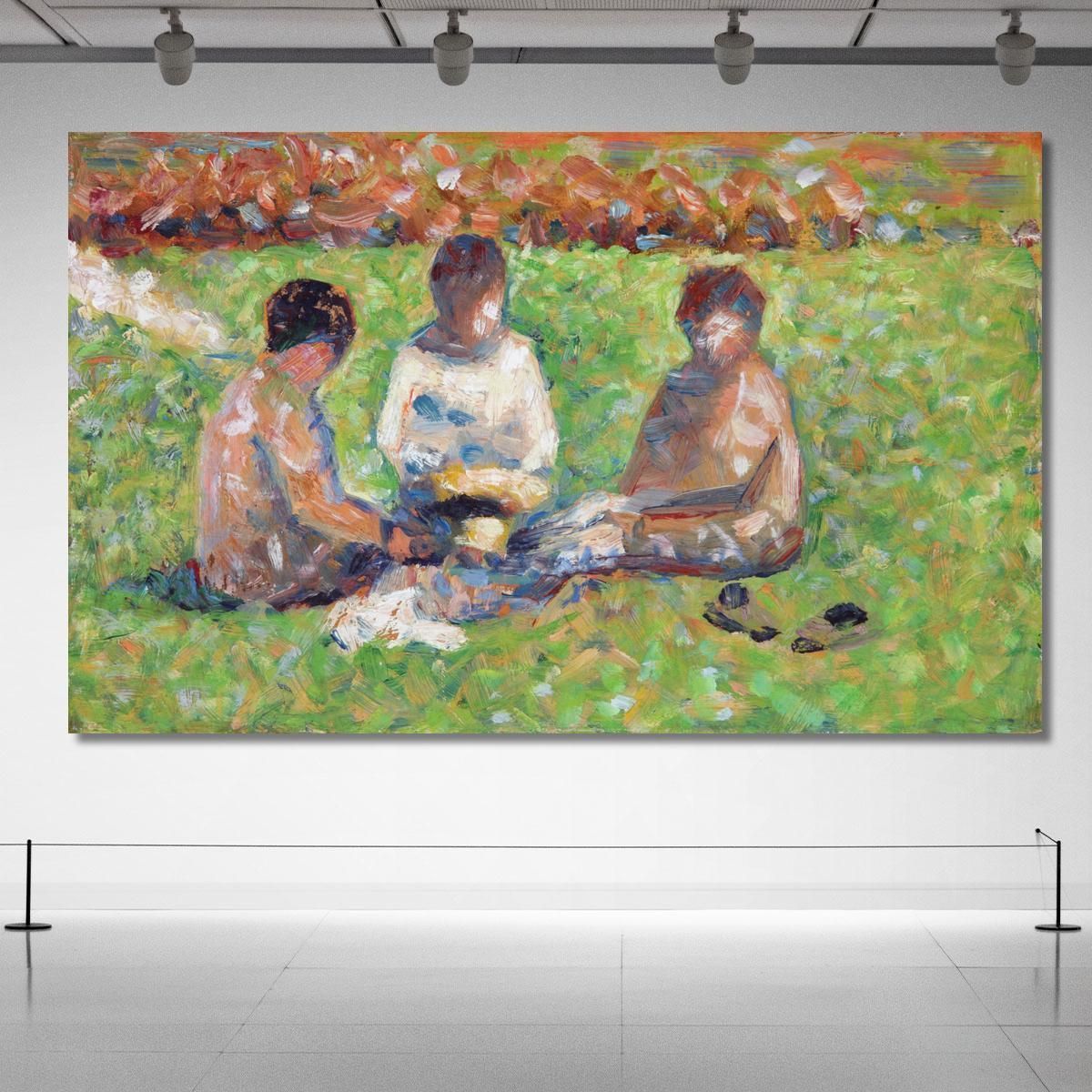 The Picnic Georges Seurat gsr78 canvas print 