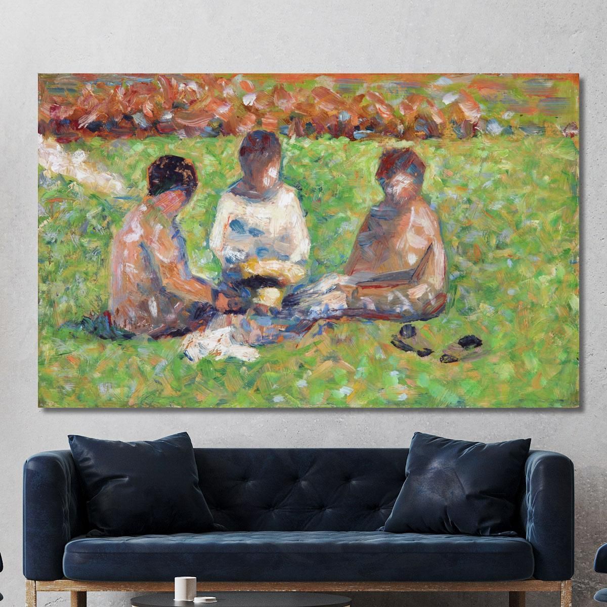 The Picnic Georges Seurat gsr78 canvas print 