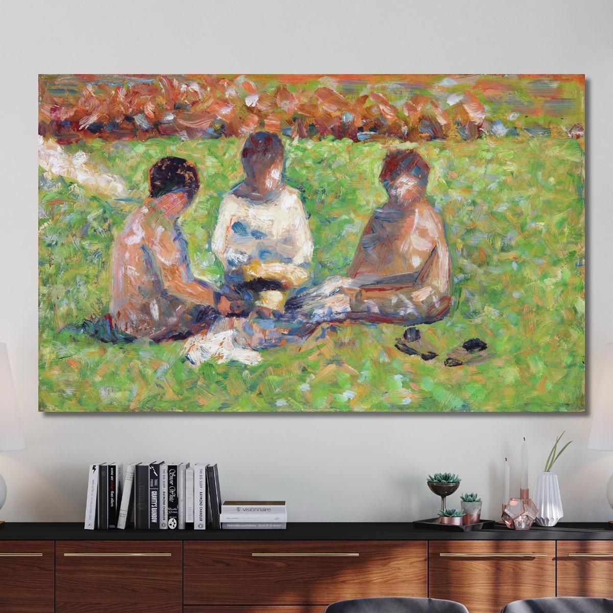The Picnic Georges Seurat gsr78 canvas print 