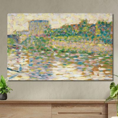 The Seine At Courbevoie Georges Seurat gsr79 canvas print 