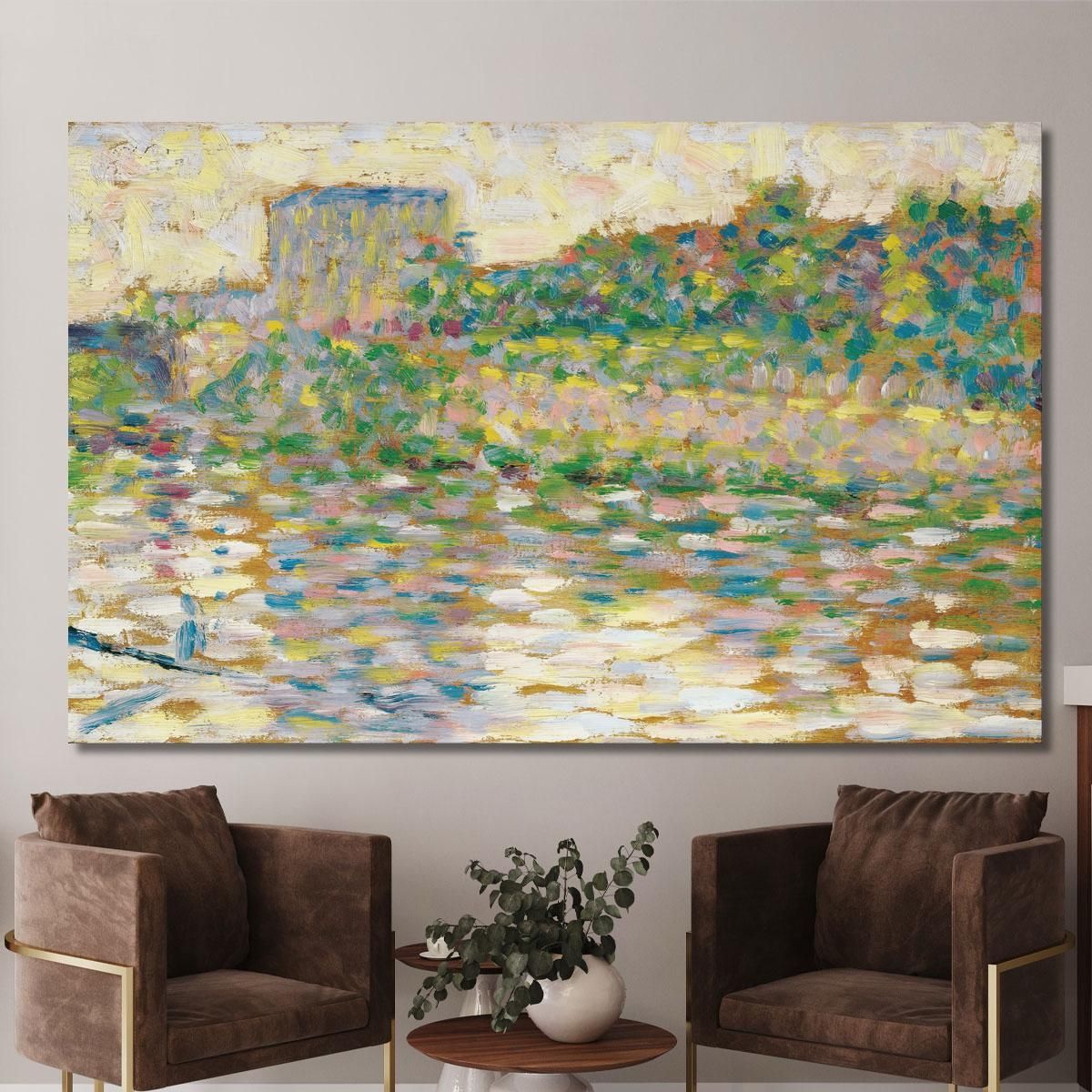 The Seine At Courbevoie Georges Seurat gsr79 canvas print 